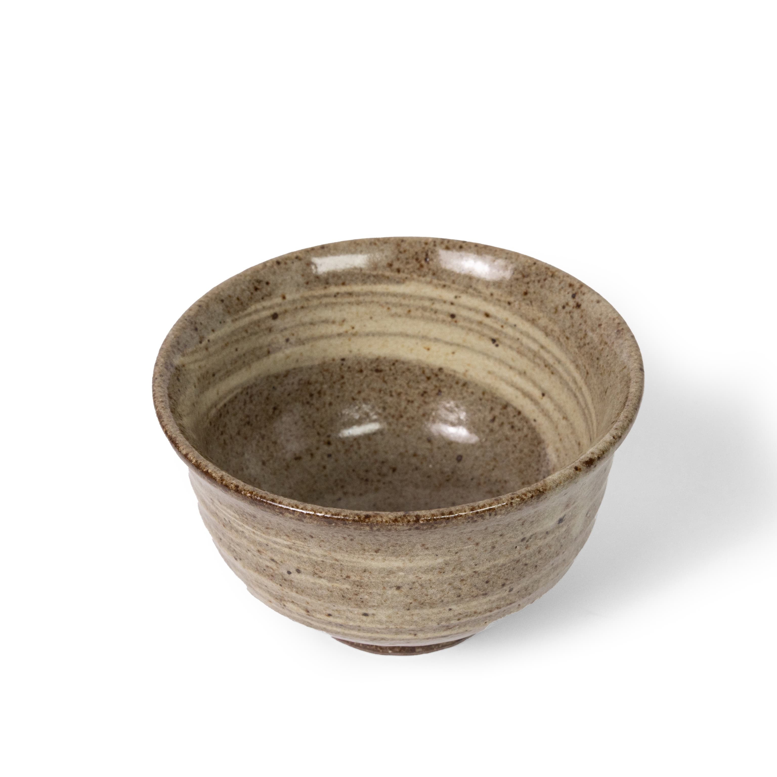 Authentic Japanese ceramic tea bowl, artisan-crafted chawan for preparing matcha.
