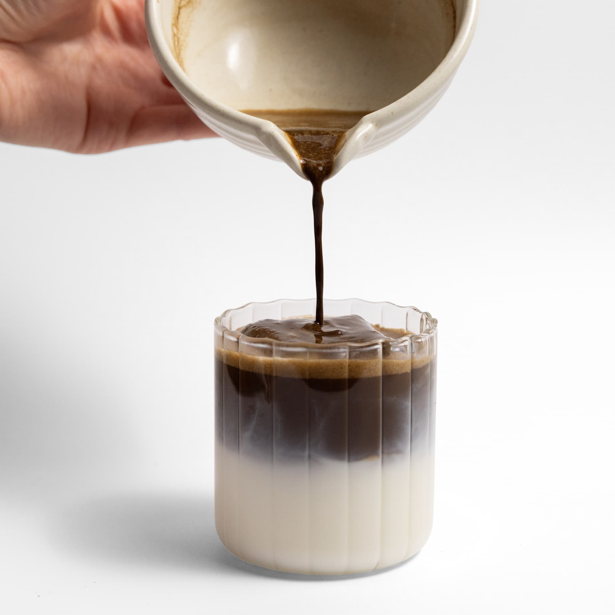 Hojicha Amber Roast 100 g milk latte, roasted Japanese green tea drink.